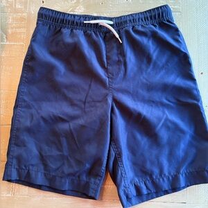 Lands' End Blue Swim Trunks Quick-Dry Elastic Waist